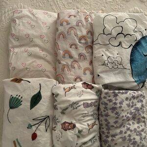 Crib sheets and waterproof mattress covers